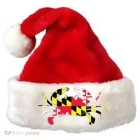Maryland Crab State Pride Flag Santa Hat thumb 0