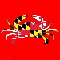 Maryland Crab State Pride Flag Santa Hat thumb 1