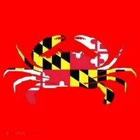 Maryland Crab State Pride Flag Santa Hat thumb 1