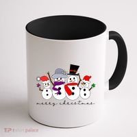 Merry Christmas Snowman Family And Friends Coffee Mug thumb 1