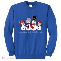 Merry Christmas Snowman Family And Friends Sweatshirt thumb 0