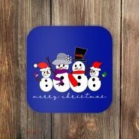 Merry Christmas Snowman Family And Friends Coaster thumb 0