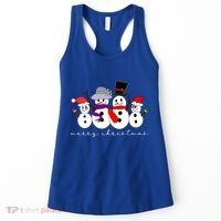 Merry Christmas Snowman Family And Friends Women's Tank Top thumb 0