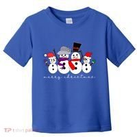 Merry Christmas Snowman Family And Friends Toddler T-Shirt thumb 0