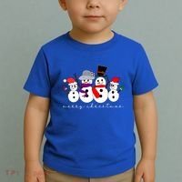 Merry Christmas Snowman Family And Friends Toddler T-Shirt thumb 2