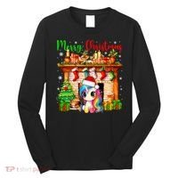 Merry Christmas Santa Unicorn Xmas Symbols Matching Family Long Sleeve Shirt thumb 0