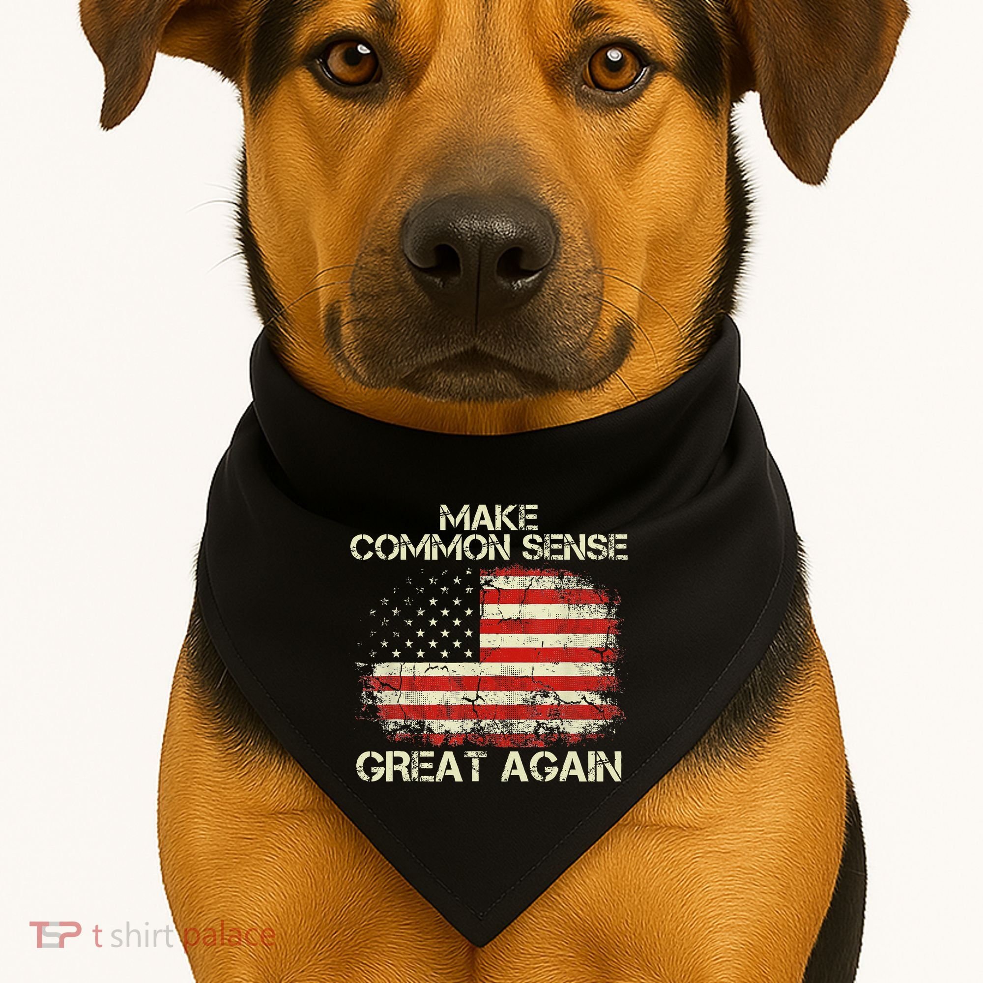 Make Common Sense Great Again USA-Made Doggie Bandana