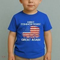 Make Common Sense Great Again Toddler T-Shirt thumb 2