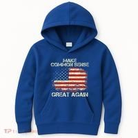 Make Common Sense Great Again Kids Hoodie thumb 0