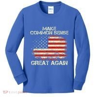 Make Common Sense Great Again Kids Long Sleeve Shirt thumb 0
