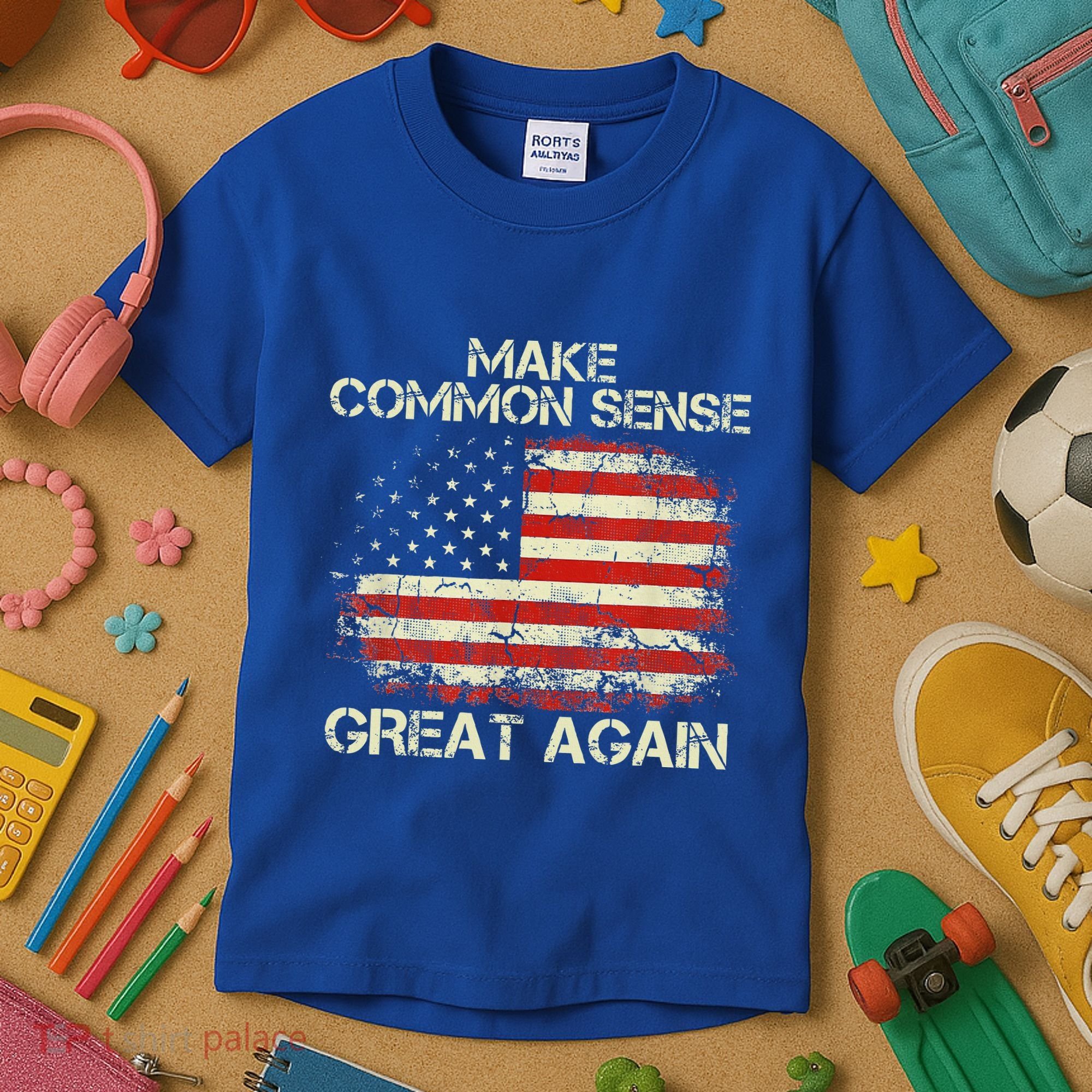 Make Common Sense Great Again Kids T-Shirt