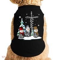 Merry Christmas Snow Faith Hope Love Christmas Doggie Tank thumb 0