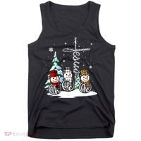Merry Christmas Snow Faith Hope Love Christmas Tank Top thumb 0