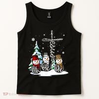 Merry Christmas Snow Faith Hope Love Christmas Tank Top thumb 2