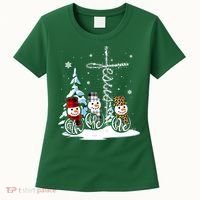 Merry Christmas Snow Faith Hope Love Christmas Women's T-Shirt thumb 0