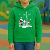 Merry Christmas Snow Faith Hope Love Christmas Kids Hoodie thumb 3