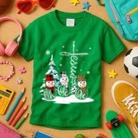 Merry Christmas Snow Faith Hope Love Christmas Kids T-Shirt thumb 3