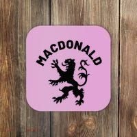 Macdonald Clan Scottish Family Name Scotland Heraldry Coaster thumb 0
