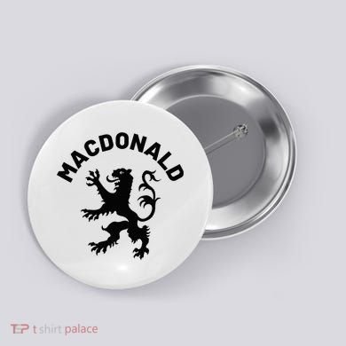 Macdonald Clan Scottish Family Name Scotland Heraldry Button