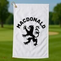 Macdonald Clan Scottish Family Name Scotland Heraldry Golf Towel thumb 1