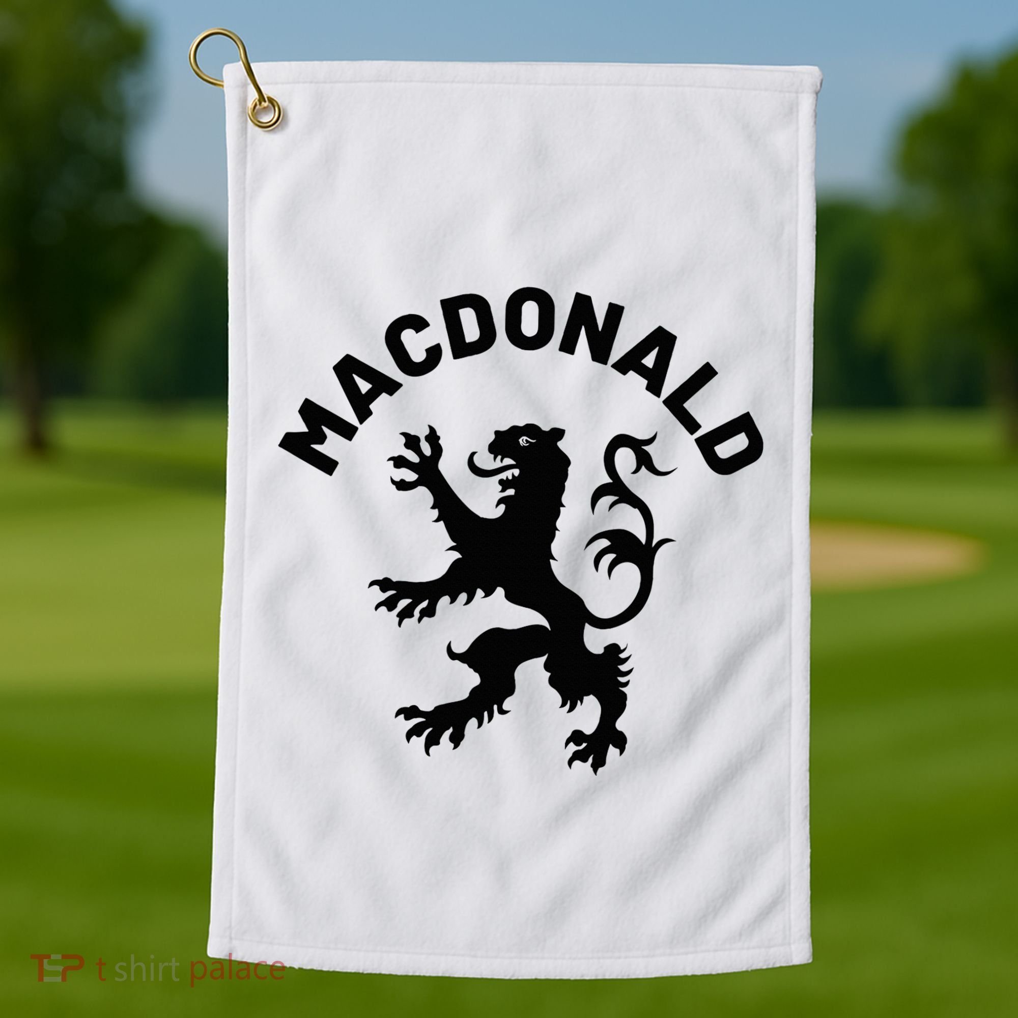 Macdonald Clan Scottish Family Name Scotland Heraldry Golf Towel