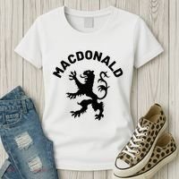 Macdonald Clan Scottish Family Name Scotland Heraldry Women's T-Shirt thumb 3