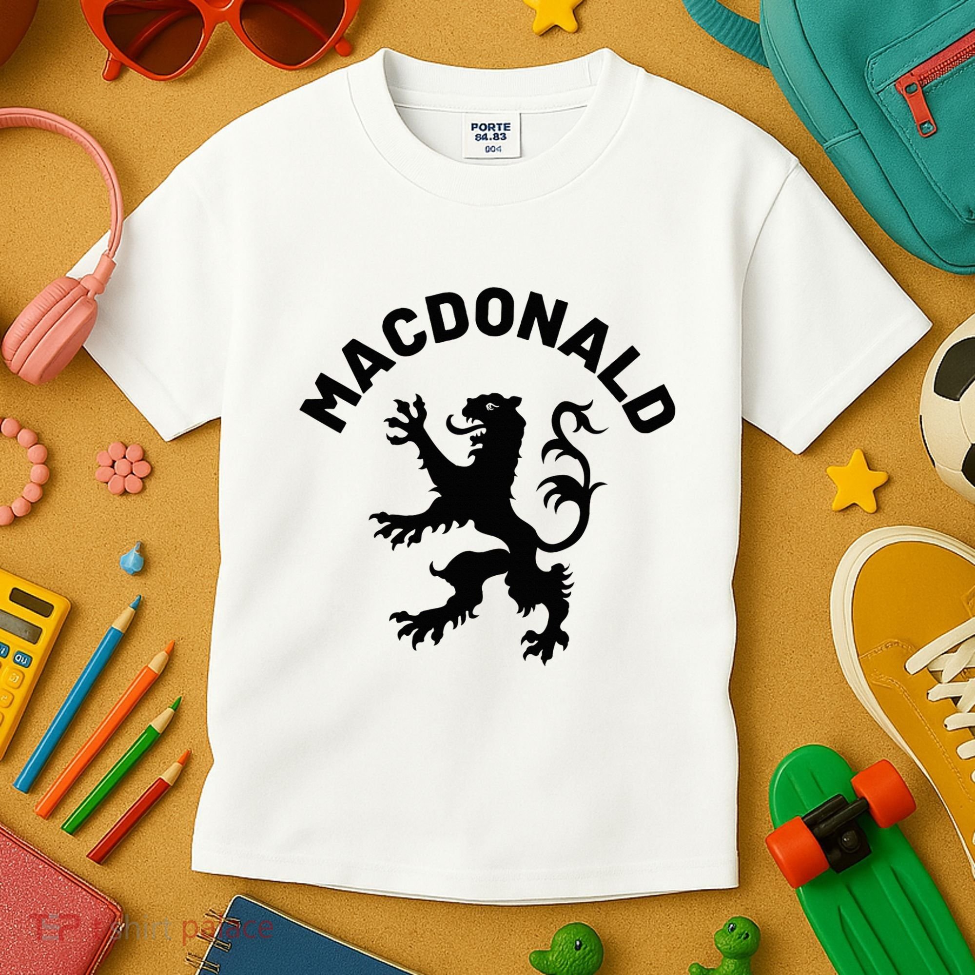 Macdonald Clan Scottish Family Name Scotland Heraldry Kids T-Shirt