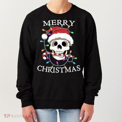 Merry Christmas Skull Skeleton Women's Sweatshirt
