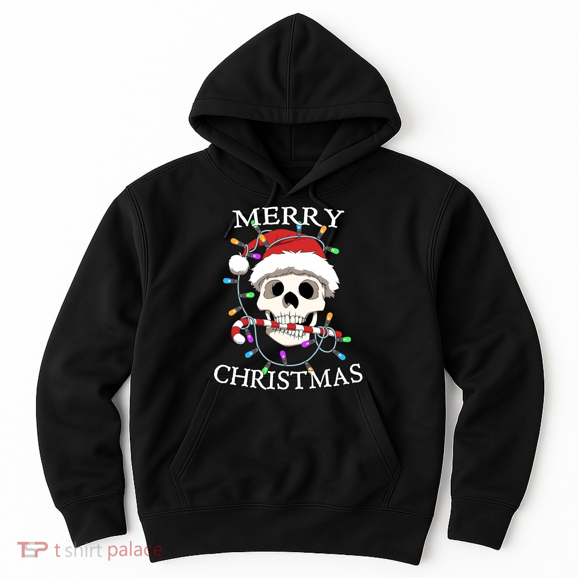 Merry Christmas Skull Skeleton Hoodie