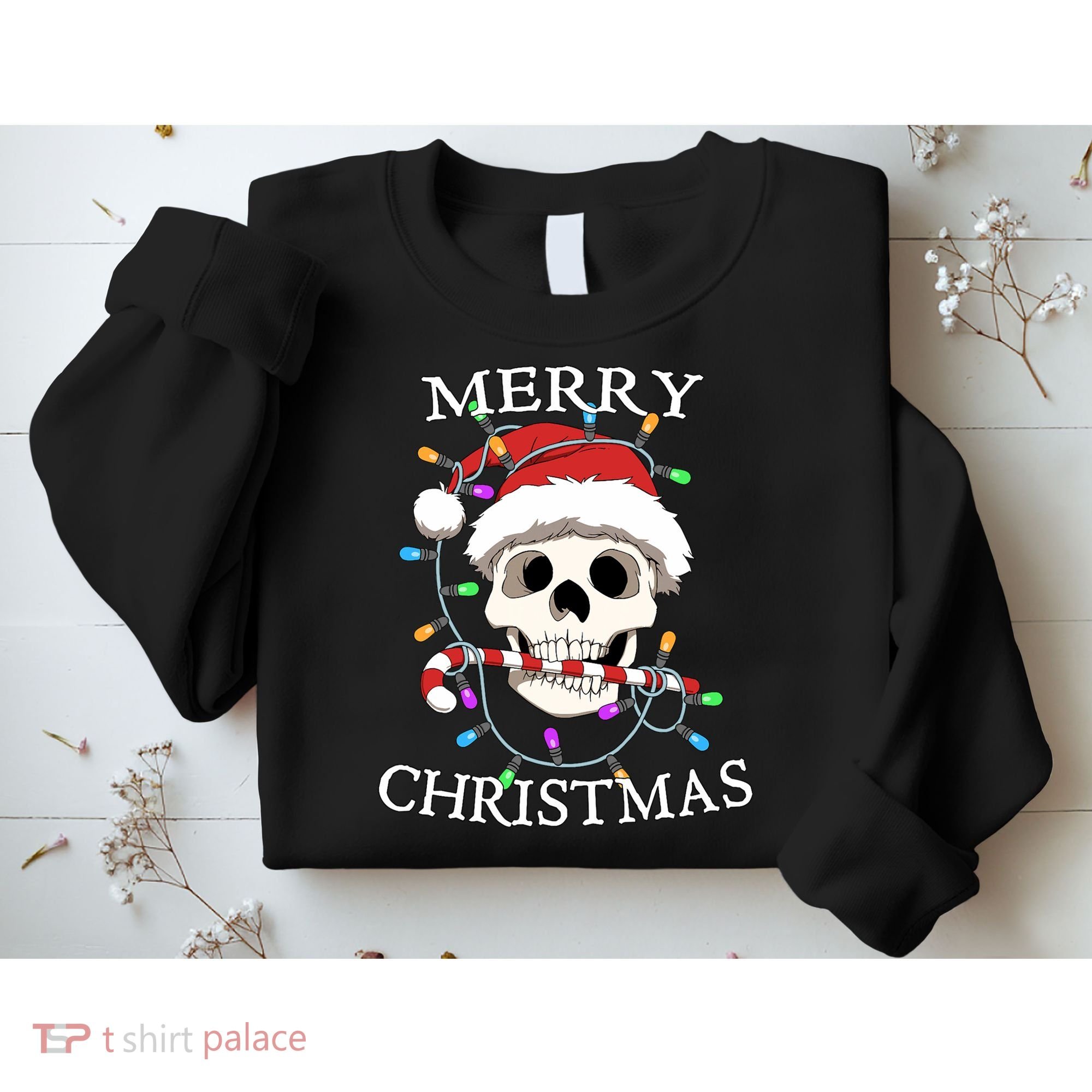 Merry Christmas Skull Skeleton Sweatshirt