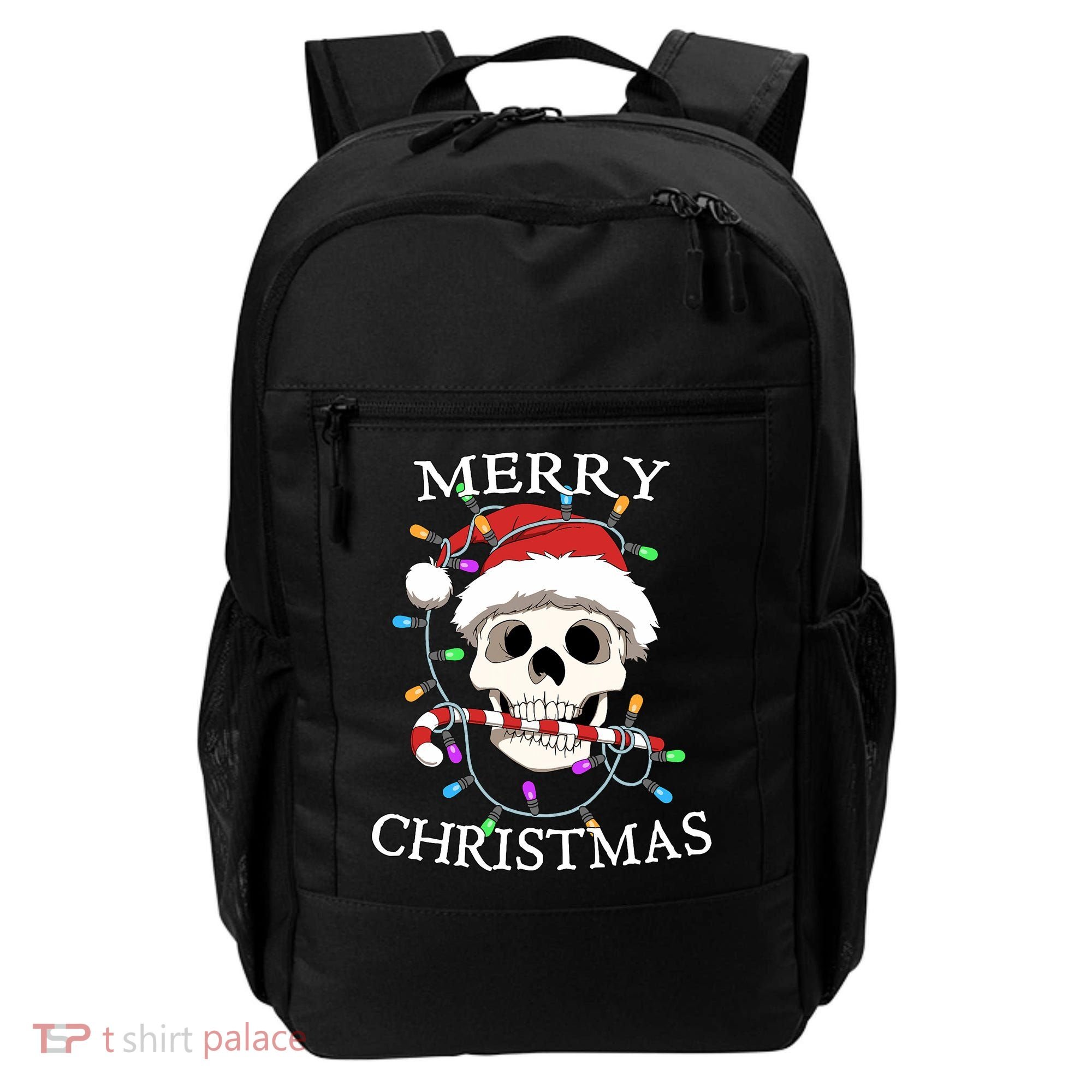 Merry Christmas Skull Skeleton Backpack