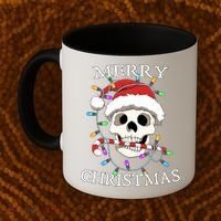 Merry Christmas Skull Skeleton Coffee Mug thumb 2