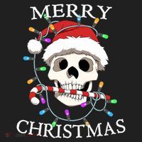 Merry Christmas Skull Skeleton Beanie thumb 2