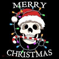 Merry Christmas Skull Skeleton Coaster thumb 2