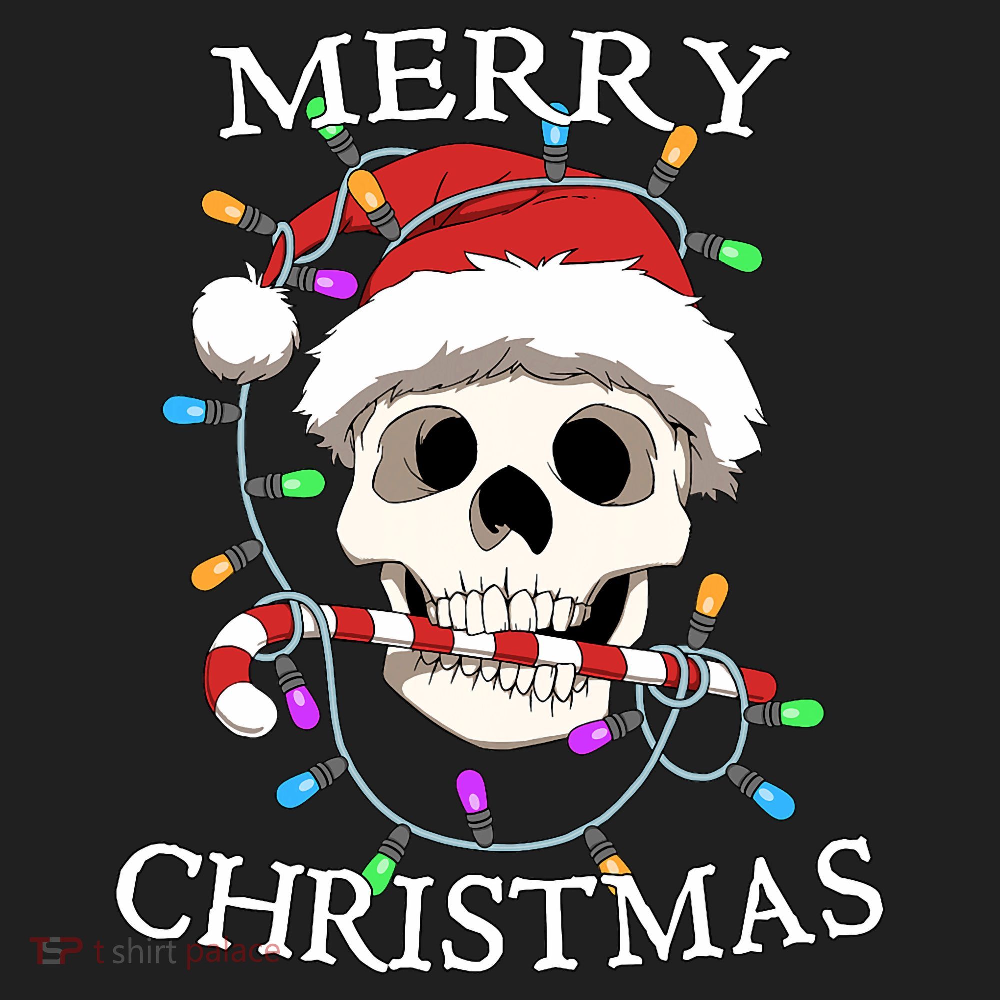 Merry Christmas Skull Skeleton Tumbler