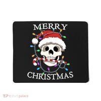 Merry Christmas Skull Skeleton Mousepad thumb 0