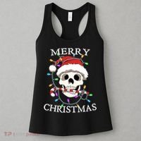 Merry Christmas Skull Skeleton Women's Tank Top thumb 3