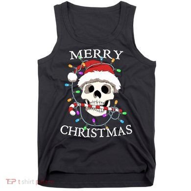 Merry Christmas Skull Skeleton Tank Top