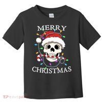 Merry Christmas Skull Skeleton Toddler T-Shirt thumb 0