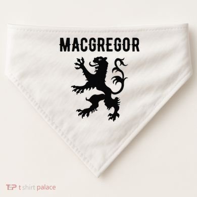 MacGregor Clan Scottish Family Name Scotland Heraldry USA-Made Doggie Bandana