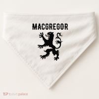 MacGregor Clan Scottish Family Name Scotland Heraldry USA-Made Doggie Bandana thumb 0