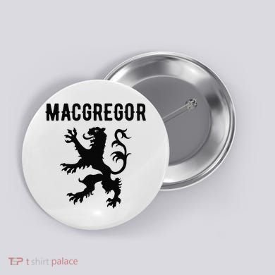 MacGregor Clan Scottish Family Name Scotland Heraldry Button