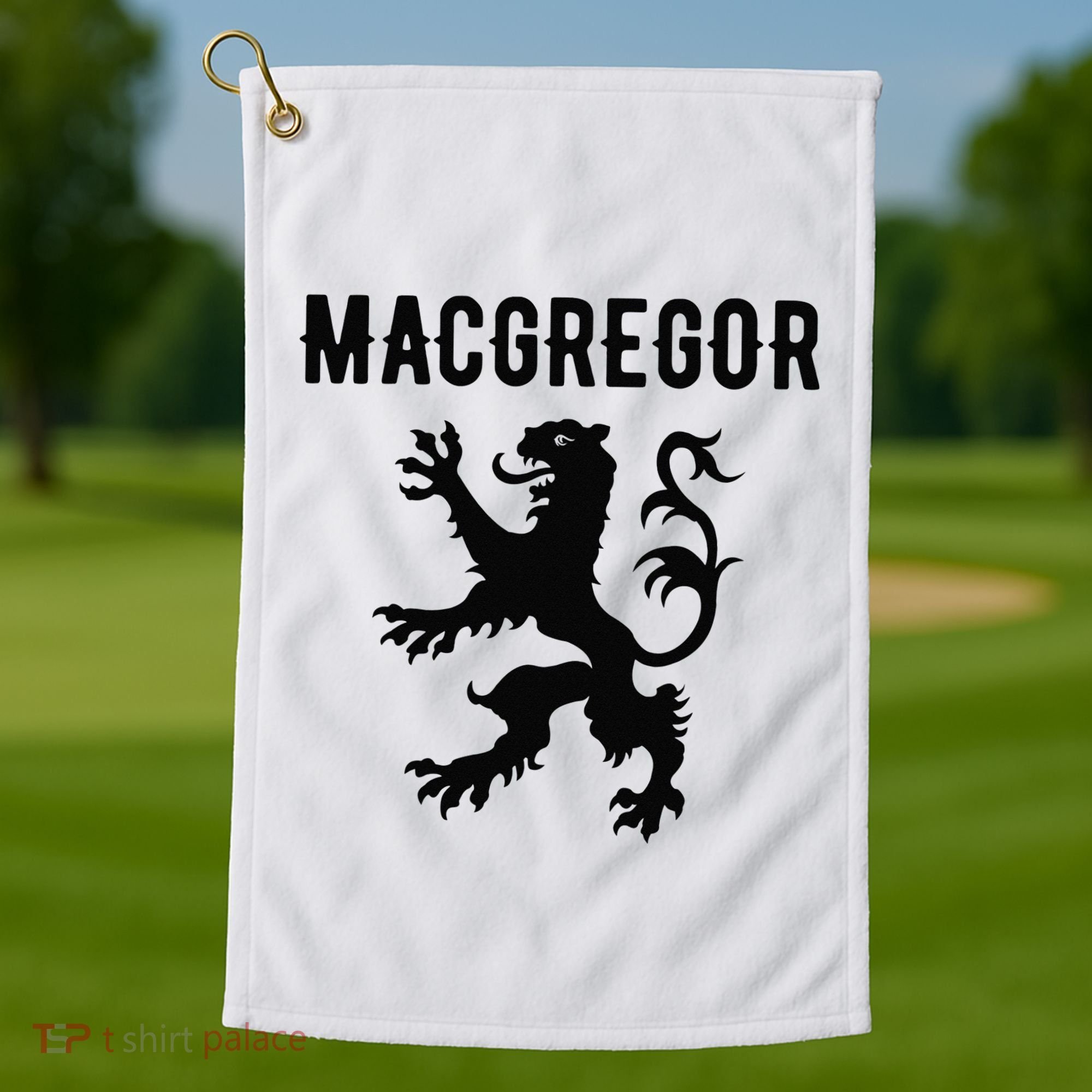 MacGregor Clan Scottish Family Name Scotland Heraldry Golf Towel