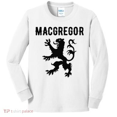 MacGregor Clan Scottish Family Name Scotland Heraldry Kids Long Sleeve Shirt