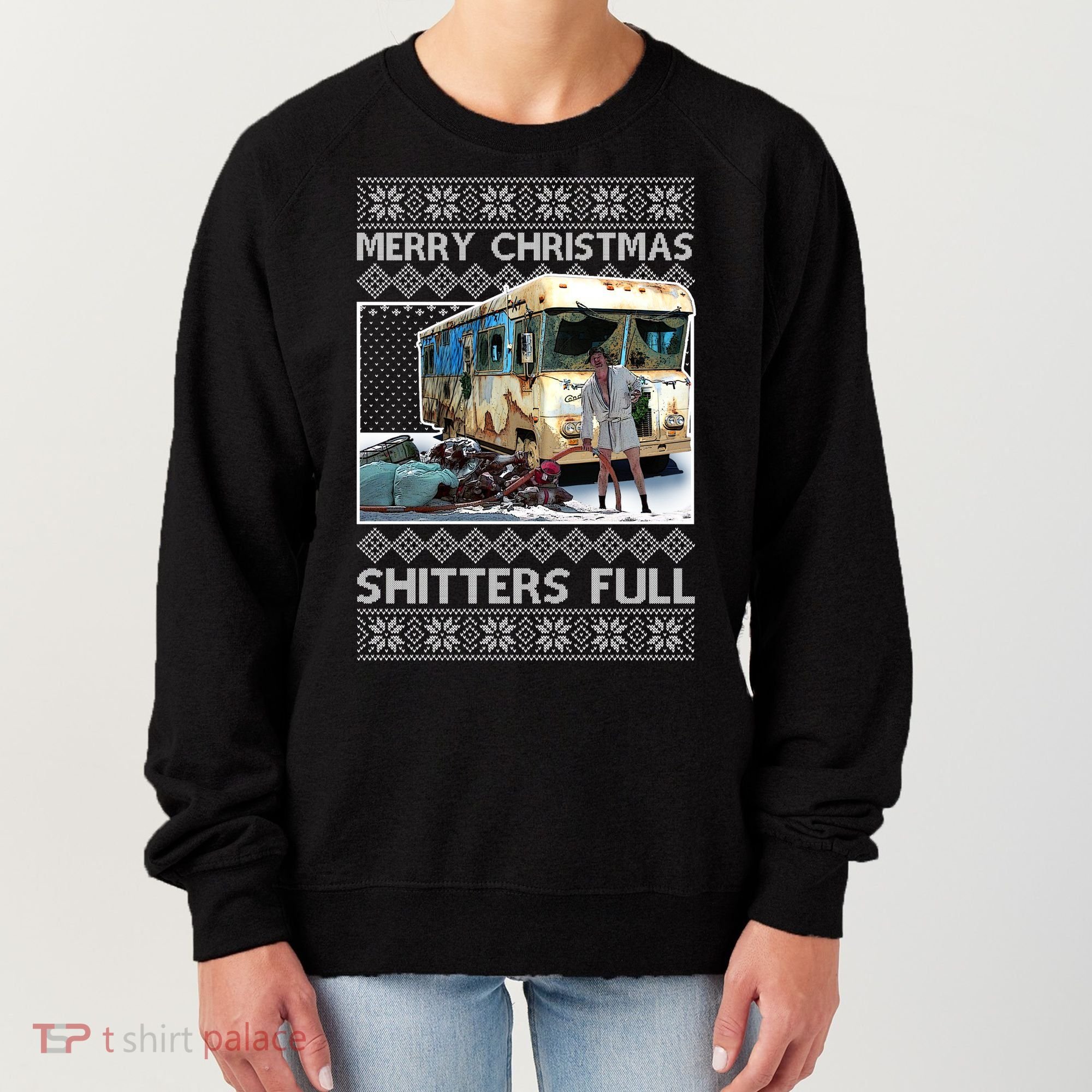Funny Merry Christmas Shitters Full Ugly Christmas Sweater Women's Sweatshirt
