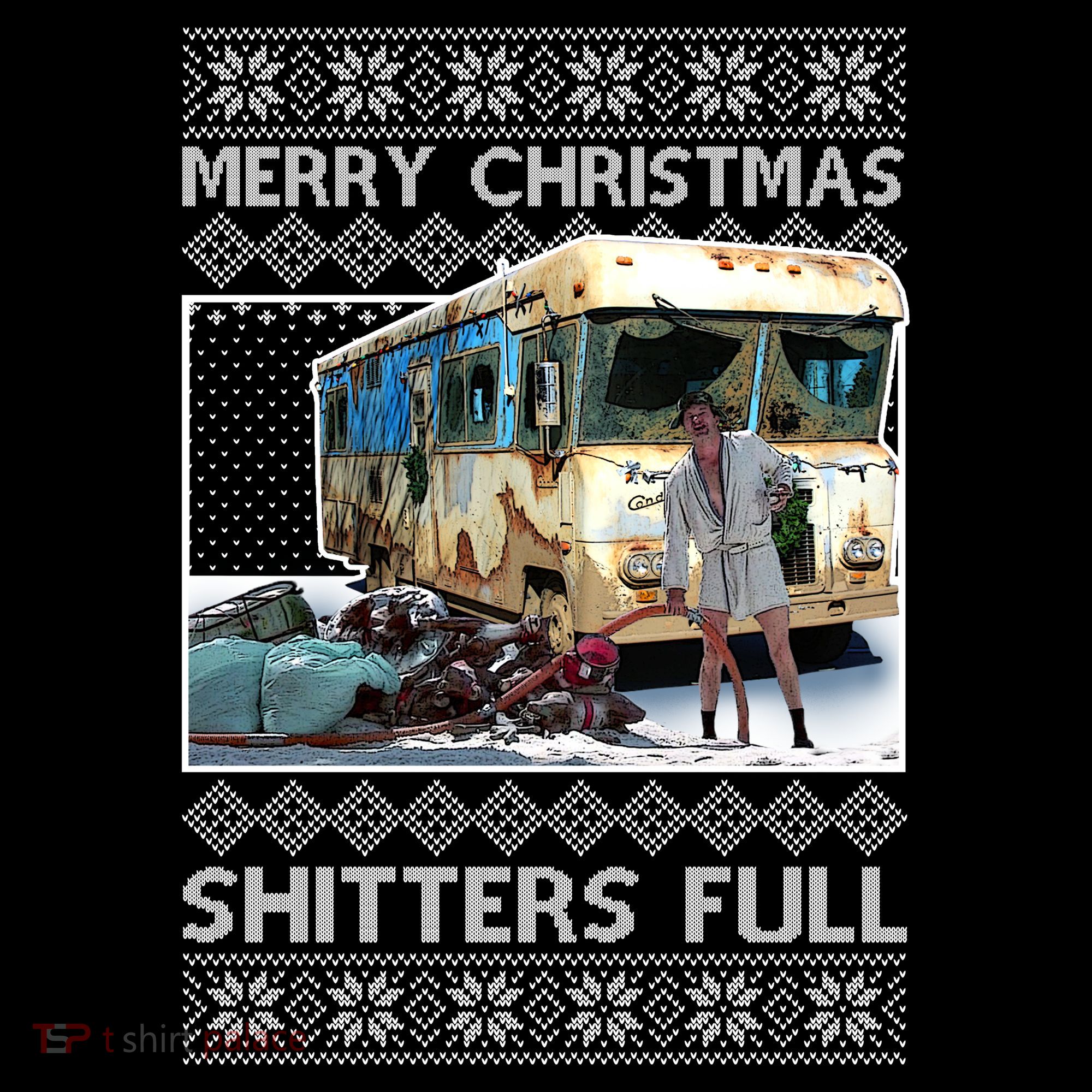 Funny Merry Christmas Shitters Full Ugly Christmas Sweater Backpack