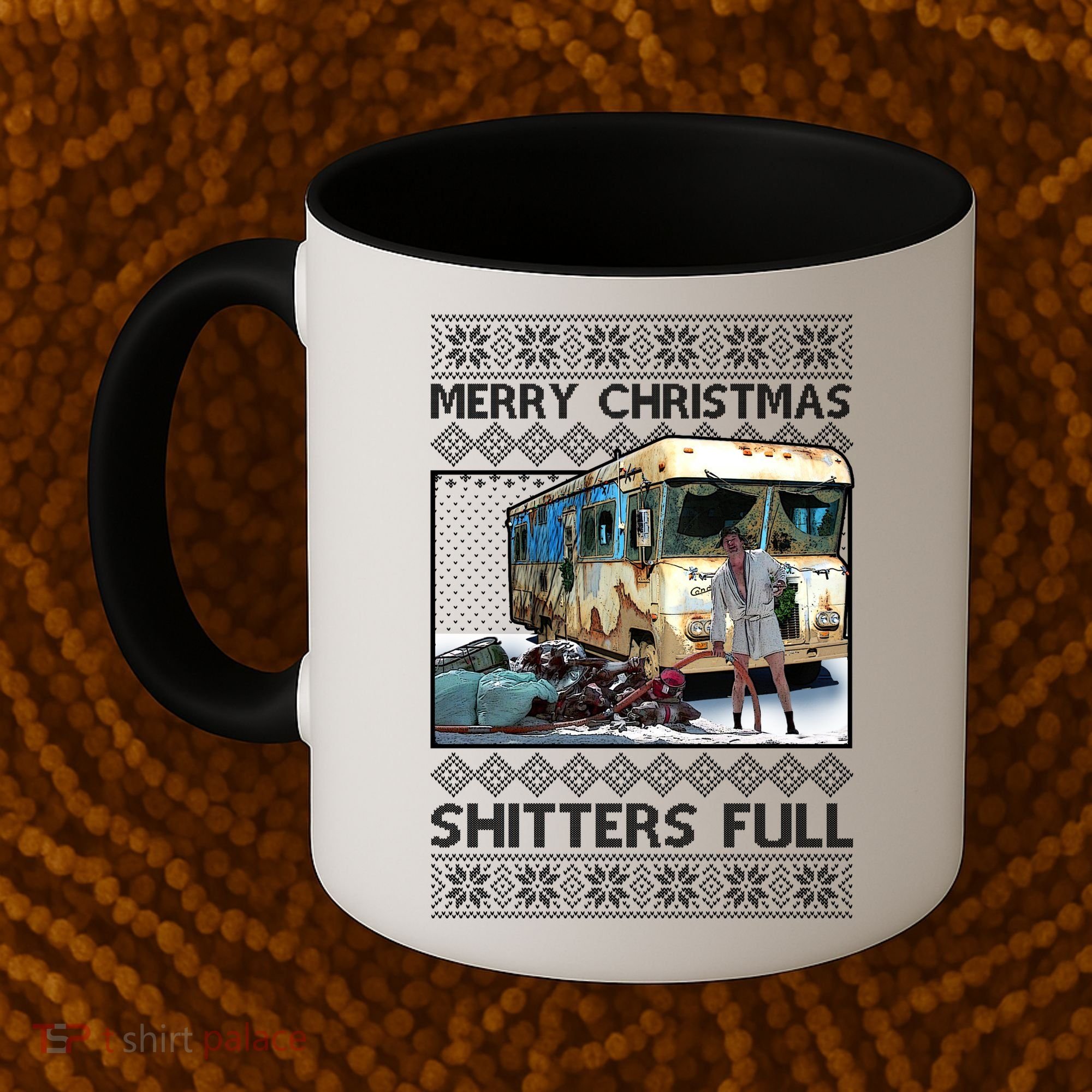 Funny Merry Christmas Shitters Full Ugly Christmas Sweater Coffee Mug