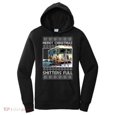 Funny Merry Christmas Shitters Full Ugly Christmas Sweater Women's Hoodie