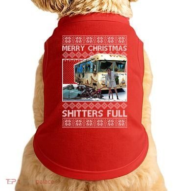 Funny Merry Christmas Shitters Full Ugly Christmas Sweater Doggie Tank