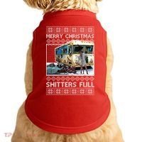 Funny Merry Christmas Shitters Full Ugly Christmas Sweater Doggie Tank thumb 0